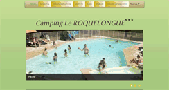 Desktop Screenshot of camping-roquelongue.com