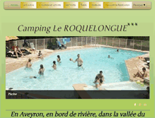 Tablet Screenshot of camping-roquelongue.com